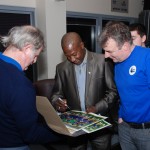 Dave Bennett signs an autograph